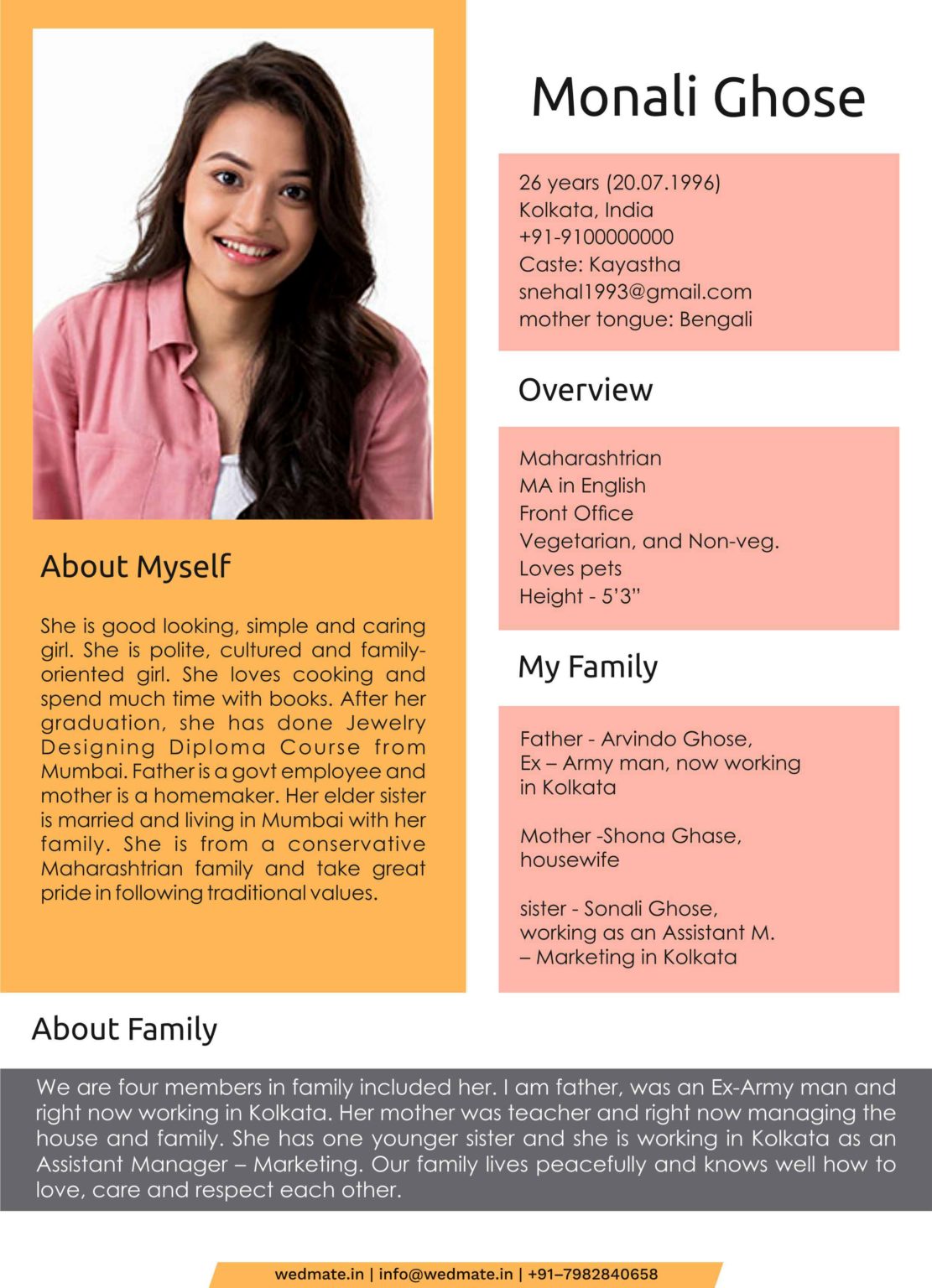 Biodata Format For Marriage For Girl Bio Data For Marriage Biodata Vrogue