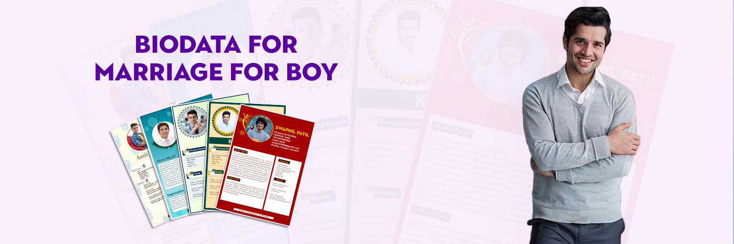 biodata for marriage for boy banner