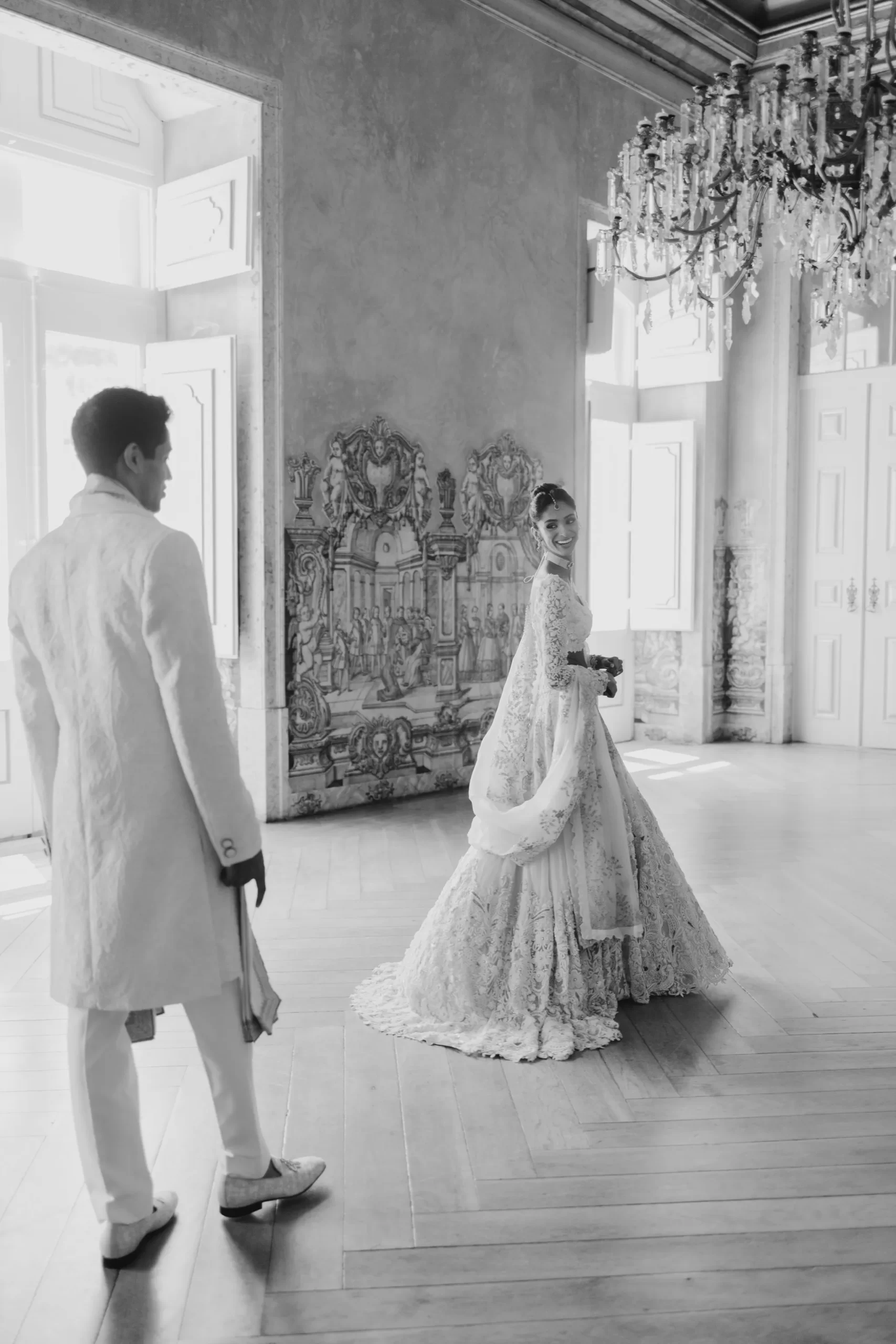 Trisha Vijay and Raj Thakker Black and White